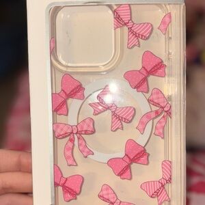 Pink Bow iPhone 12/13 Pro Max Case (NEW IN BOX)